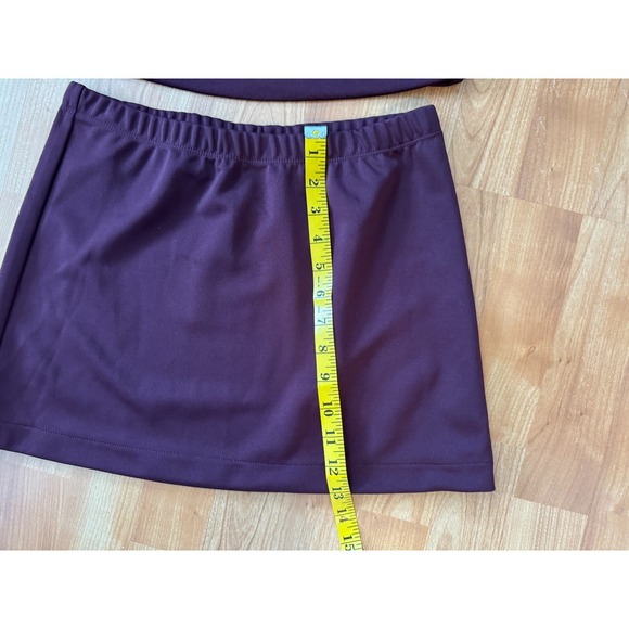 GTM Ladies S Maroon Cheerleading Uniform Cosplay Costume Halloween - Picture 10 of 11